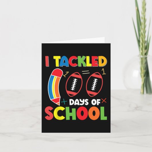 Happy 100th Day of School 100 Days of School Teach Kaart (Voorkant)