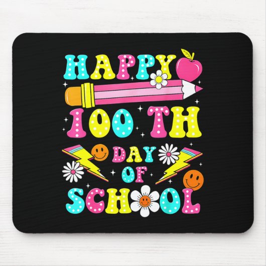 Happy 100th Day Of School 100 Days Of School Teach Muismat (Voorkant)
