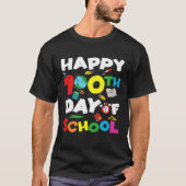 Happy 100th Day of School 100 Days of School Teach T-shirt (Voorkant)