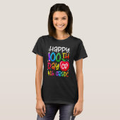 Happy 100th Day Of School 100 Days Smarter Cute 4t T-shirt (Voorkant volledig)