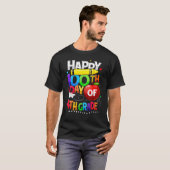 Happy 100th Day Of School 100 Days Smarter Cute 4t T-shirt (Voorkant volledig)