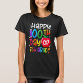 Happy 100th Day Of School 100 Days Smarter Cute 5t T-shirt (Voorkant)