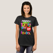 Happy 100th Day Of School 100 Days Smarter Cute Te T-shirt (Voorkant volledig)