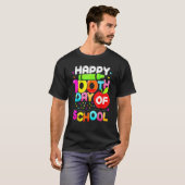 Happy 100th Day Of School 100 Days Smarter Cute Te T-shirt (Voorkant volledig)