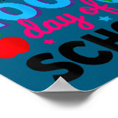 Happy 100th Day Of School 100 Days Smarter Teacher Poster (Hoek)