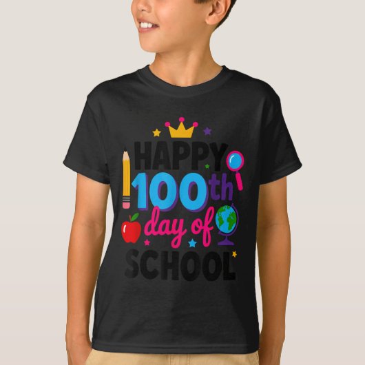Happy 100th Day Of School 100 Days Smarter Teacher T-shirt (Voorkant)