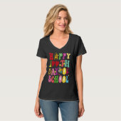 Happy 100th Day of School celebrated by students T-shirt (Voorkant volledig)