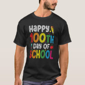 Happy 100th Day Of School Celebration T-shirt (Voorkant)