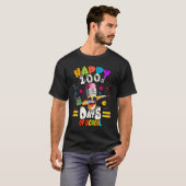 Happy 100th Day of School dabbing Pencil T-shirt (Voorkant volledig)