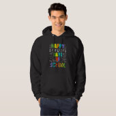 Happy 100th Day Of School Equations Math Teacher 1 Hoodie (Voorkant volledig)