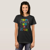 Happy 100th Day Of School Equations Math Teacher 1 T-shirt (Voorkant volledig)