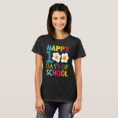 Happy 100th Day Of School Fried Eggs Boys Girls To T-shirt (Voorkant volledig)