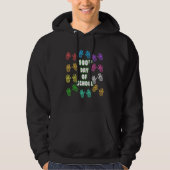 Happy 100th Day Of School Funny Hand Teacher Stude Hoodie (Voorkant)