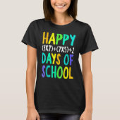 Happy 100th Day Of School Funny Math Formula Teach T-shirt (Voorkant)