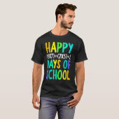 Happy 100th Day Of School Funny Math Formula Teach T-shirt (Voorkant volledig)
