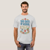 Happy 100th day of school!, Gift for teacher T-shirt (Voorkant volledig)