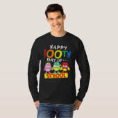 Happy 100th Day Of School Owl Kids 100 Days Teache T-shirt (Voorkant volledig)