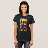 Happy 100th Day Of School Pre K Teacher Student 10 T-shirt (Voorkant volledig)