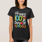 Happy 100th Day of School Shirt for Teacher or Chi (Voorkant)