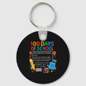 Happy 100th Day Of School Student Design, 100 Days Sleutelhanger (Voorkant)