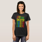 Happy 100th Day of School Teacher  100 days smarte T-shirt (Voorkant volledig)
