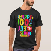 Happy 100th Day Of School Teacher Boy Girl 100 Day T-shirt (Voorkant)