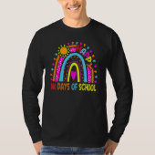 Happy 100th Day Of School Teacher Kids 100 Days Ra T-shirt (Voorkant)