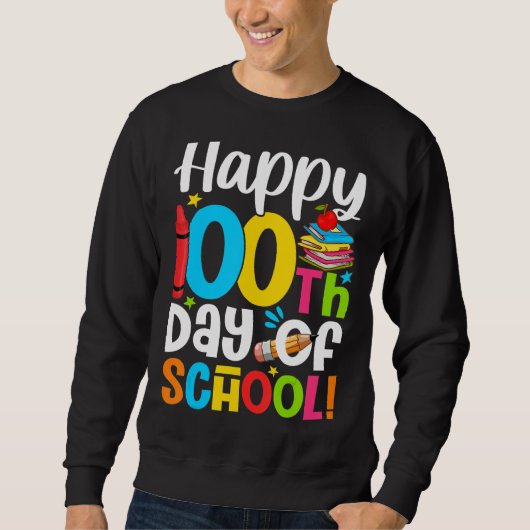 Happy 100th Day of School Teacher or Child Trui (Voorkant)
