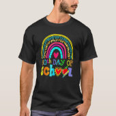 Happy 100th Day Of School Teacher Rainbow,100 Days T-shirt (Voorkant)