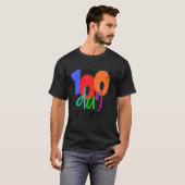 Happy 100th Day of School Teachers 100 Days T-shirt (Voorkant volledig)