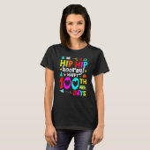Happy 100th Day Of School Teachers Kids Hooray 100 T-shirt (Voorkant volledig)