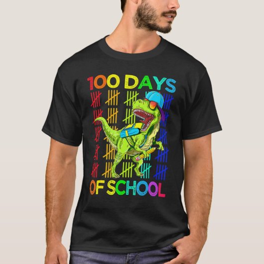 Happy 100th Day Of School Teachers Student 100 Day T-shirt (Voorkant)