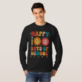 Happy 100th Day Of School Teachers Students Groovy T-shirt (Voorkant volledig)
