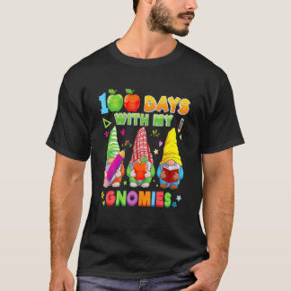 Happy 100th Day of School Three Gnomen Virtual Tea T-shirt