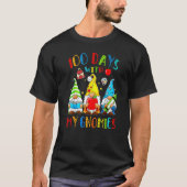 Happy 100th Day Of School Three Gnomes Virtual Tea T-shirt (Voorkant)