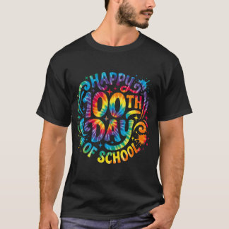 Happy 100th Day of School Tie Dye 100 Days Smarter T-shirt