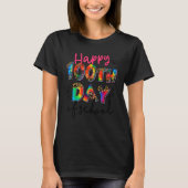 Happy 100th Day of School Tie Dye Leopard Teachers T-shirt (Voorkant)