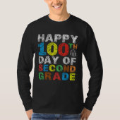 Happy 100th Day of Second Grade Gift 2nd Class Sch T-shirt (Voorkant)