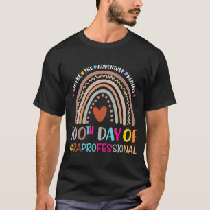Happy 100th Day Paraprofessional 100 dagen Schoo T-shirt