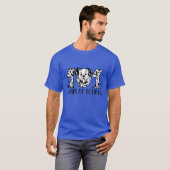 Happy 101 Days School Dalmatian leraar student Fu T-shirt (Voorkant volledig)