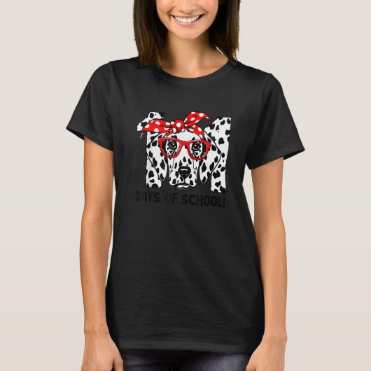 Happy 101 Days School Dog Studenten Leerjongens Bo T-shirt (Voorkant)