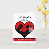 Happy 10e Jubileum, Aangepaste voorkant, bruiloft Kaart (Gele Bloem)