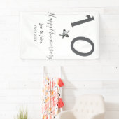 Happy 10th anniversary name date gray metal star b spandoek (Insitu)