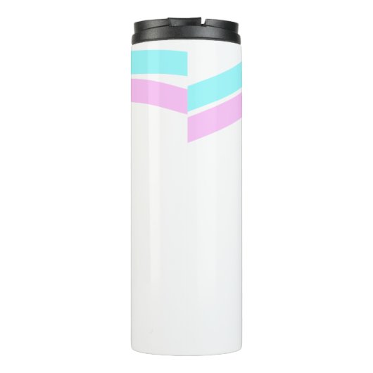 Happy 10th anniversary simple minimal wedding name thermosbeker (Achterkant)