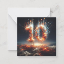 Happy 10th B-Day Wenskaart Notitiekaartje