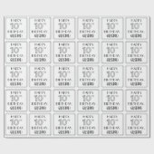 HAPPY 10th BIRTHDAY; Art Deco Style; aangepaste na Cadeaupapier (Vlak)