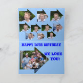 Happy 10th Birthday Card Kaart (Binnen)
