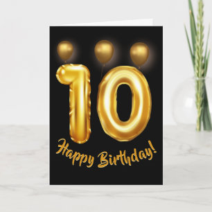 Happy 10th Birthday Kaart