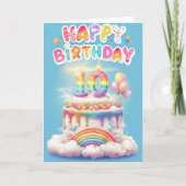 Happy 10th Birthday Kaart (Voorkant)