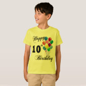 Happy 10th Birthday T-Shirt (Voorkant volledig)
